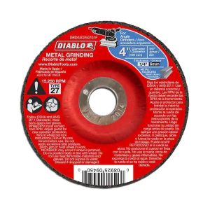 Diablo 4 in. x 1/4 in. x 5/8 in. Metal Grinding Disc with Type 27 Depressed Center