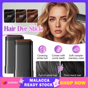 美发棒防水防汗一次性染发 Hair Stick Waterproof Sweat Proof Hair Dye Stick Quick Coverage of Hair Color Natural Toothed Comb Hair Stick 遮白发染发棒美髮梳
