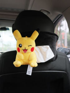 Pikachu Car Tissue Box Car Paper Cover Seat Back Hanging Car Interior Car Special Creative Fancy Cute