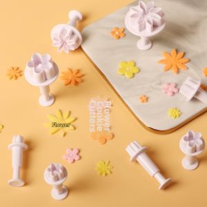 MUDIAN | Flower Snow Flake Fondant Decorating Molds