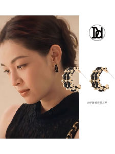 Shining Wind And Sea Chen Jia Hui Zhong Chu Xis Woven Ear Cuff Hong Kong Style Womens Fashion Jewelry Earrings