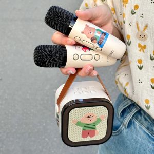 Wireless Bluetooth Microphone Speaker Set Home KTV Gift for Friends Birthday Valentines Day Karaoke Meeting Performance Use