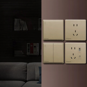 Panasonic | Gold AC-Appropriate Dual-Control USB Wall Socket