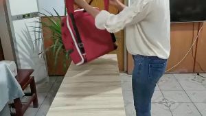 🎈กระเป๋าคุณแม่🎈กระเป๋าแม่ลูกอ่อน กระเป๋าใส่ผ้าอ้อม ขยายเป็นเตียงพับสำหรับทารกได้พร้อมผ้าคลุมป้องกันยุง ขนาด 95x40x45cm