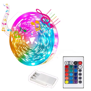 OSIDEN | Dải Đèn LED RGB 2835 SMD Tự Dính Cắt Được Sử Dụng Pin Dùng Làm Đèn Nền Cho TV/PC Trang Trí Phòng Game Đèn Dây
