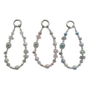 ภาพดอกไม้ทำจากอัลลอยด์สไตล์จีนตกแต่งกระเป๋าใสแบบคริสตัลพวงกุญแจรถของตกแต่งเคสโทรศัพท์ลูกปัด