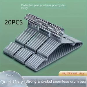 20pcs Clothes Hangers With Non-slip Design Traceless Clothes Racks Sturdy Heavy Duty Coat Durable Hangers