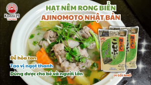 HẠT NÊM RONG BIỂN AJINOMOTO NHẬT BẢN (14 GÓI - MỖI GÓI 8GR)
