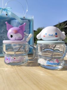 Large Capacity Cartoon Glass Cup with Big Ear Dog Design Childrens Friend Gift Insulated Irregular Shape Water Cup from China
