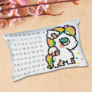 Handmade Cross Stitch Needlework Kit Non-Finished Cartoon Thread Sorting Cotton Fabric Modern Simple Style Chinese Origin