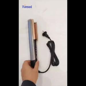 TINSOL 2-in-1 Professional Hair Straightener Curling iron Negative Ion Conditioner with LCD Wide Panel Hair Straightener