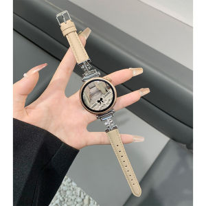 Uhada Huawei Watch GT4 GT3 GT2 pro Smart Sports Womens Leather Bracelet Compatible with Honor Magic New Blue Saint Laurent