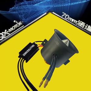 QX-MOTOR | QX-MOTOR 70mm 80mm EDF 12 Blades Ducted Fan With Brushless Motor Use 80A 100A 120A 160A ESC For RC Multiaxis Jet Plane Parts