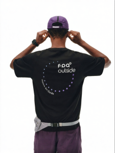 FPA | Outdoor COOLMAX Couple Polka Dot Text Printed Short Sleeve Summer Tshirt