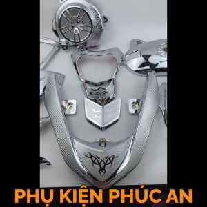 Combo đầy đủ phụ kiện Crom cho xe Vision đời 2014 2015 2016 2017 2018 2019 2020 ốp trang trí