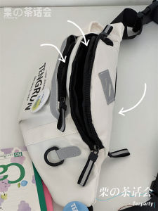 กระเป๋าคาดอกดีไซน์ฮิตในคนกลุ่มหนึ่งกระเป๋าคาดเอวแบรนด์ฮิตผู้ชายกระเป๋าใส่เครื่องได้อินเทรนด์สำหรับผู้หญิงกระเป๋าสะพายข้างแนวกีฬาเรียบง่ายแมทช์ลุคง่ายสไตล์ญี่ปุ่น INS