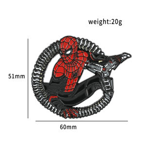 Bandai | the Avengers Iron Man Tony Stark Cartoon Figure Enamel Pin Luminous Badge Button Legends