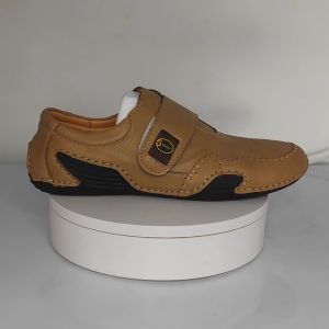 Prikol Klasik Murah Sepatu Pantofel Pria Kulit Santai Formal Sepatu Slip On Tanpa Tali Kantor Cowok Lentur 044