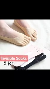 NEW VIORANO - Invisible Socks 2 jari Kaos Kaki Tapak Jempol Pori Kaos Kaki Flat Shoes Import Hidden Socks Bahan Elastis Lembut