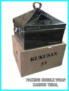 KLAKAT KUKUSAN/BAHAN STENLIS/UKURAN 35X35x21/1 SUSUN