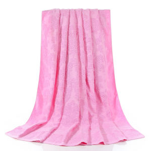 Pure Cotton Solid Color Jacquard Multipurpose Towel Quilt Air Conditioner Blanket Queen King 4/5/6feet Size Bedspread