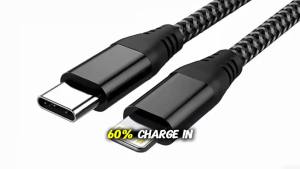 LAIHONEN 1/3PCS Black/Silver USB-C to Lightning Cable 3.3/6.6/10FT Fast Charge Braided For iPhone 14-7 Pro Max iPad & More