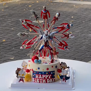 Gifted Education Colourful Ferris Wheel DIY Wooden Puzzle Model Building Kit Kids Student Science Cake Decoration 小红书摩天轮