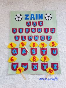 edukasi mainan anak mengenal huruf alfabet dan angka