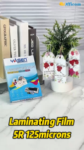 Yasen A4 Cold Laminating Film Glossy Photo Top Sticker Protector No Heat 80 Microns (20 Sheets)