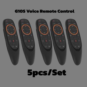 1pc/5/10pcs G10S Voice Remote Control 2.4G Wireless Air Mouse Gyroscope Controller For X96Q Tanix W2 Android Set-top Box