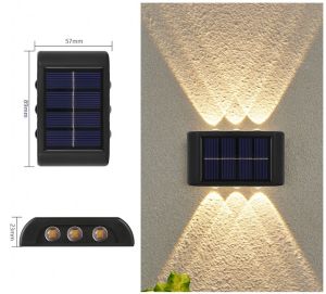 【Free Shipping】Solar LED Outdoor Light Waterproof Garden Decor Lamps for Balcony Courtyard Street Wall Light Solar Garden Outdoor Lamp