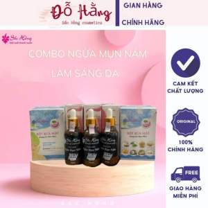 3 TINH CHẤT SẮC HỒNG  NGỪA MỤN NÁM TÀN NHANG + 2BỘT RỬA MẶT DƯỠNG DA