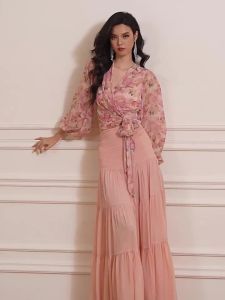 Cherry Blossom Style French Suit Dress Pink