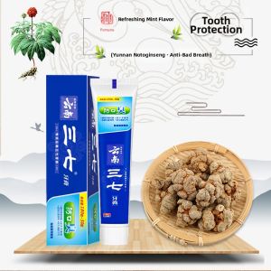 YUNNANSANQI | Bad Breath Removal Soothing Cool Mint Tooth Whitening Paste
