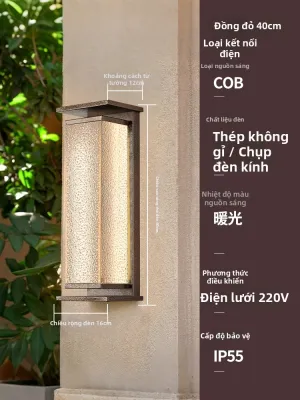 GUAIJUE | Đèn Sân Vườn Phong Cách Trung Quốc Cổ Điển Chống Nước Sử Dụng Năng Lượng Mặt Trời