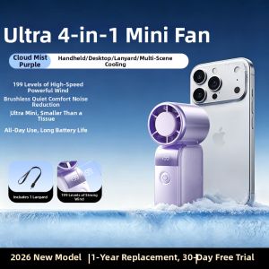 HOOYS | Portable Large Wind Force Brushless Silent Mini Fan