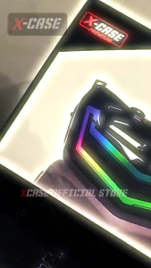 X-Case Lampu Stoplamp Nmax Old Imagi Rgb Running 200 Mode App Android Ios Tombol Click WD 253