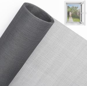Fiberglas Window Screen Mesh Fly Screen Mesh for Covering Windows and Doors Fine Mesh Keep Flies Mosquitoes Bugs Insects Out