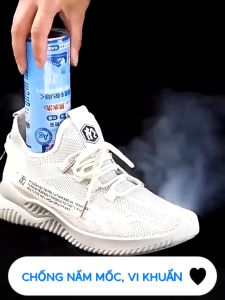 [COMBO] 5 Chai Xịt Khử Mùi Giày Nano Bạc Diệt Khuẩn - Ngăn Mùi Hôi Chân Lưu Hương Đến 48H (Tem Mới)