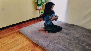 Karpet bulu rasfur ukuran 180X120X5CM LP