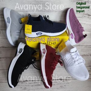 Belbe sepatu rajut import wanita / Sneaker bergaransi