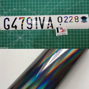 STICKER PLAT NOMOR SEPEDA MOTOR HITAM HOLOGRAM/STICKER UNIVERSAL/STICKER PLAT/STICKER VINYIL