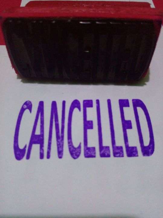 CANCELLED STAMP MACHINE MADE