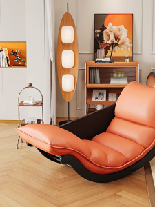 Vintage Comfort Banana Boat Rocking Chair | Ergonomic Recliner for Napping & Relaxing