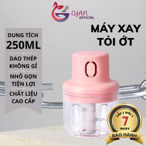 Máy Xay Tỏi Ớt Mini - thiết bị giảm mỡ Xay Tỏi Ớt đa năng Sạc Điện Có Cổng USB