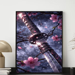 500/1000/1200/2000PCS Jigsaw Puzzle Japanese Anime Sakura Samurai Sword Art For Adults Great Weekend Relaxation And Family Fun