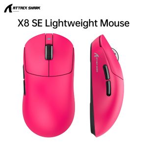 Attack Shark X8 SE Wireless Tri-Mode BT Gaming Mouse | 55g Ultra-Light | 1KHz Wired/Wireless | PAW3311 25K DPI | 80M Clicks