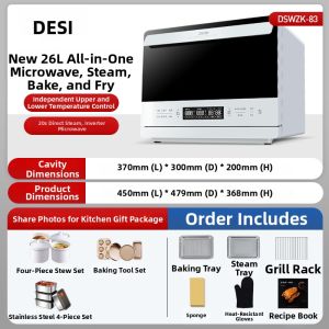 DEMING | Multifunctional Desktop/Integrated Microwave Oven 26L