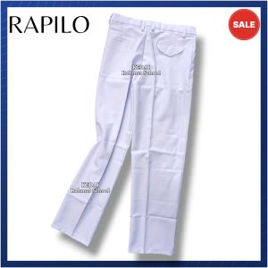 Celana Putih Formal Kerja Paskibra Petugas Upacara SMP SMA Bahan Rapilo Tebal Premium