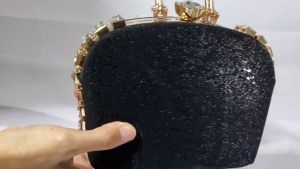 Embelished Party Clutch Kondangan Tas Pesta Cantik Unik Model Baru 21308